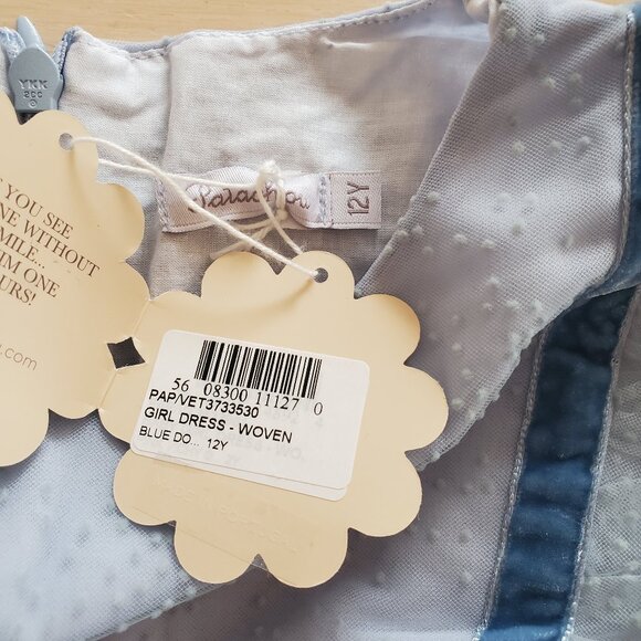 Patachou ! Light Blue dots dress ( 12 Years) - Picture 5 of 13